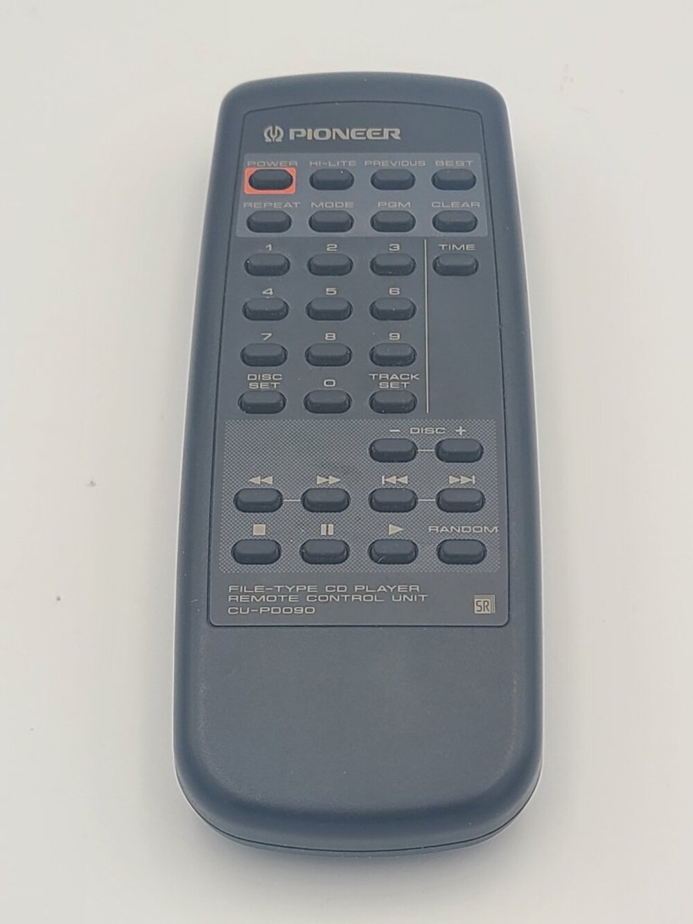 Pioneer CU-PD090 File-Type CD Player Remote Control Unit PD-F507 PD-F607 OEM